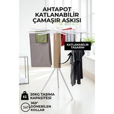 Vaelmont Katlanabilir Ahtapot Modeli Kurutmalık - Çoklu Kullanım Özelliği Çamaşır Kurutmalık