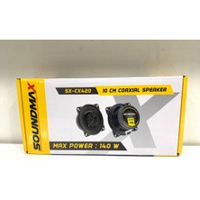 Soundmax SX-CX420 10CM 140 Watt Oto Hoparlör 2 Li Paket Halinde