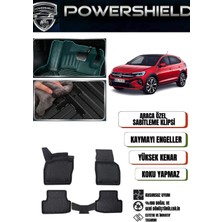 POWERSHIELD Volkswagen Taigo 2020 ve Sonrası Uyumlu Araca Özel 5D Premium Havuzlu Oto Paspas Takımı