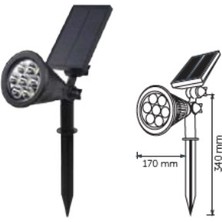 Oem Inoled 9301-02 7 Watt Solar Bahçe Çim Armatür Günışığı - 3000K