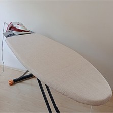Vaelmont Büyük Boy Keçeli Ipli Ütü Masası Kılıfı, Soft ve Şık Tasarım Ütü Masası ve Aksesuarı 55X140