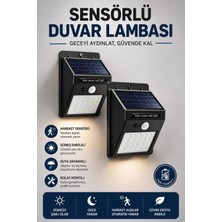 Ronanna Buğz Solar Sensörlü Duvar Lambası Bahçe Lamba 20 LED Işık