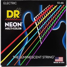 Hı-Def Neon - Çok Renkli Gümüş Kaplama/nikel Kaplama Elektro Gitar Telleri, 10-46