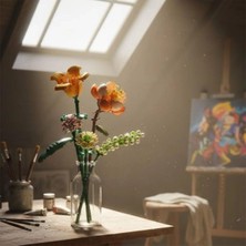 Ronanna Buğz LZ1658 Loz Eternal Flowers Serisi - ''güneşli ve Enerjik Turuncu'' 456 Parça Yapım Seti