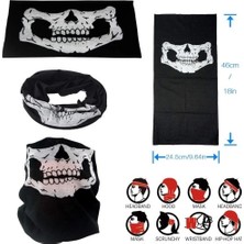 Ronanna Buğz Motorcu Boyunluk Baf Buff Bandana - 25X48 cm Model 7