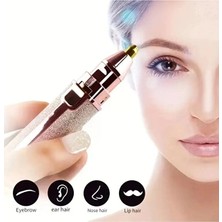 Ronanna Buğz 2in1 USB Şarjlı Yüz ve Kaş Tüy Alıcı, Tahrişsiz Hassas Kesim ve Premium Simli Gövde