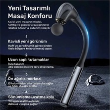 Ronanna Buğz 4 Başlıklı Uzun Saplı Ergonomik Profesyonel Sporcu Masaj Tabancası