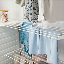 UltraNova Vaelmont Beyaz Çelik Kurutma Askısı, Dayanıklı ve Şık Tasarım Çamaşır Kurutmalık 60X40CM