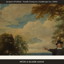 Michu Jacques D'arthois – Family Group In A Landscape (Ca. 1645) Poster, Figüratif Duvar Tablosu