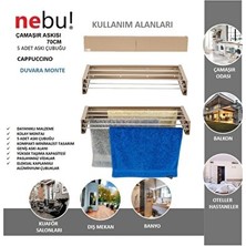UltraNova Vaelmont Kompakt Paslanmaz Tasarımlı Iç ve Dış Mekan Çamaşır Askısı Çamaşır Kurutmalık