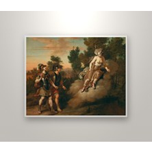 Michu Gerard Hoet – The Goddess Diana Appearing Before Two Soldiers Poster, Mitoloji Duvar Tablosu