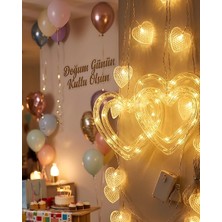 Ronanna Buğz Romantik Kalp LED Işık Neon Görünümlü Dekoratif Oda Lambası