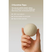 Ronanna Buğz Çamaşır Yün Kurutma Topu ve Koku Seti - Kurutma Makinesi Için - 3 Adet Top