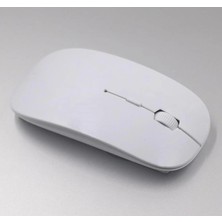 Ronanna Buğz Ultra Ince USB Bilgisayar Pc Dizüstü Masaüstü Kablosuz Mouse (Beyaz)