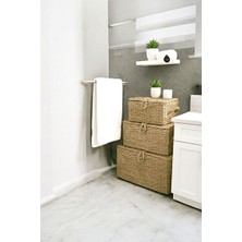 Vaelmont Çok Bölmeli Hasır Çamaşır Sepeti, Banyo ve Mutfak Için Uygun