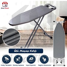 Vaelmont Yapışmaz Keçeli Pamuk Ütü Masası Kılıfı, 50X140 Cm, Yanmaz Koruma Ütü Masası ve Aksesuarı