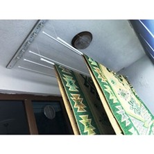 UltraNova Vaelmont Asansörlü Metal Çamaşır Kurutmalık, 6 Çubuklu ve Ayarlanabilir Yükseklik
