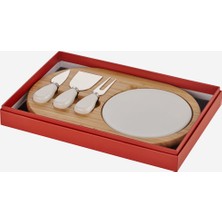 Empressco Bambu Peynir Sunum Tabağı, Kahverengi, 31.5×20×1.5 cm