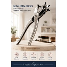 Transformacion Profesyonel 6 Uçlu Kemer Delme Pensesi - Saat Kayışı, Deri ve Kumaş Delici Pense Aleti 720990