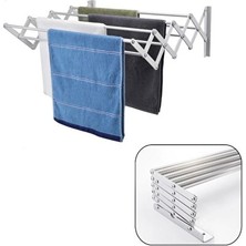 Vaelmont Açılır ve Katlanabilir Balkon Kurutma Askısı, 85CM, Alüminyum Çamaşır Kurutmalık