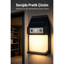 Ronanna Buğz Güneş Enerjili Sensörlü Solar Aplik Dış Mekan Kapı Bahçe Balkon Garaj Duvar Işığı