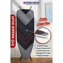 Vaelmont Kalp Motifli Isıya Dayanıklı Ütü Masası Kılıfı, Güçlü Koruma ve Dekorasyon
