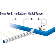 UltraNova Vaelmont Kare Demir Balkon Çamaşır Askısı, Pratik ve Estetik Tasarım Çamaşır Kurutmalık