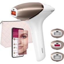 Die Grup Philips Lumea 9900 Serisi BRI951/03 Ipl Tüy Alma, Skin Ai, vücut, yüz, koltukaltı, bikini, 4 Başlık, çanta