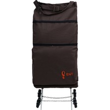 UltraNova Vaelmont Sessiz ve Merdiven Çıkabilen Katlanabilir Alışveriş Arabası, 6 Tekerlekli