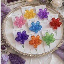 Seka Bride,doğum Günü Hediyelik Lotus Toka Rebkli 12 Adet (Karma Renk)