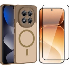 Vendas Xiaomi Redmi Note 15 Pro 5g Uyumlu Kılıf M-Safe Şarj Özellikli Zore Babet Kapak + Cam Ekran Koruyucu