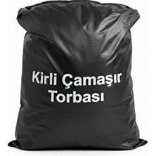 Orvessa Fermuarlı Kirli Çamaşır Torbası, Siyah ve Hafif Tasarım ile Pratik Saklama Çamaşır Sepeti