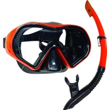 Die Grup Star Diving Dalış Maskesi ve Snorkel Yetişkin - 51712-KIRMIZI