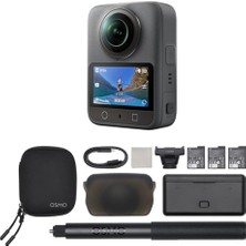 Djı Osmo 360 Adventure Combo - 1 Inç Sensörlü 360 Derece Kamera, Yerel 8K-360° Video, 120MP Pank Fotoğraflar, 100 Dakika 8k Kayıt, Seyahat ve Spor Için Aksiyon ve Vlog Kamerası