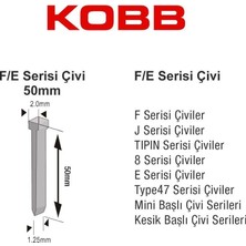 Hobibahçem Kobb KBZ50F 50 mm 2500 Adet Çivi