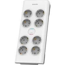 Philips SPN7080WA/62 8'li Akım Korumalı Priz 2 mt Kablo (3680 W 16 A)