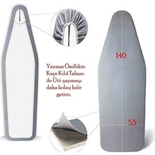 Vaelmont Isı Yansıtıcı ve Ayarlanabilir Ütü Masası Kılıfı, Lekeye Dayanıklı ve Güven
