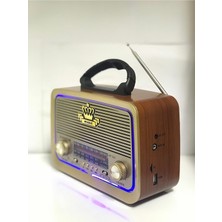 Empressco Ahşap Retro Bluetooth Mp3 Radyo USB Sd Kart Müzik Çalar