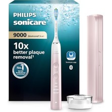 Philips Sonicare Diamondclean 9000 Şarjlı Diş Fırçası, 4 Temizlik Modu, Basınç Sensörü, Seyahat Kabı ve Sonicare Uygulama Desteği, Pembe Geçişli, HX9911/84