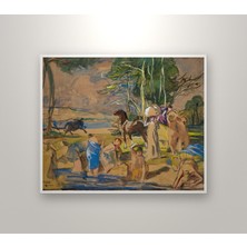 Michu Lucien Simon – Etude Pour Nausicaa (Circa 1915) Poster, Figüratif Duvar Tablosu Çerçevesiz