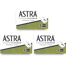 Aesco Susicit  Superior Premium Platinum Çift Kenarlı Güvenlik Tıraş Bıçağı, 5 Adet (3'lü Paket)