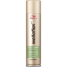 Aesco Wellaflex Silk Finish & Hold Ipeksi Bitiş ve Tutuş Sağlayan Saç Spreyi Ultra Strong Hold - 250 ml