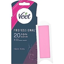 Aesco Veet Easy Gelwax Teknoloji Normal Ciltler Için Yüze Özel Sir Ağda Bandı (1 x 20 Adet)