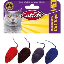Aesco Catlife 4'lü Öten Fare Kedi Oyuncağı
