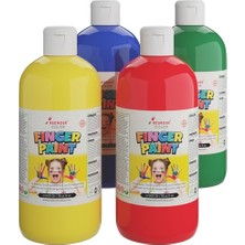 Aesco Ana Renkler Parmak Boyası 4'lü Set 4X500GR