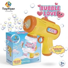 Aesco Maytoys Baloncuk Makinesi Pilli Köpük Tabancası Otomatik Sızdırmaz Tasarım Bubble Gun Sarı