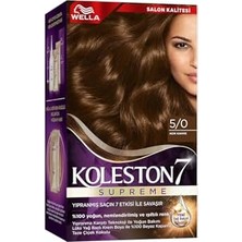 Aesco Koleston Supreme Kit Saç Boyası 5/0 Açık Kahve