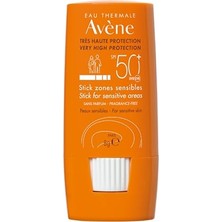 Aesco Eau Thermale Avene Stick Güneş Kremi Spf 50+ Hassas Bölgeler Için Yüksek Koruma Sağlayan Güneş Koruyucu 8 gr
