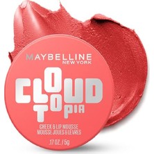 Aesco Maybelline New York Cloudtopia Köpük Dokulu Mat Allık 05 Coral Illusion