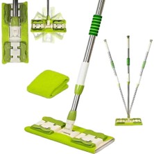 Aesco Arsimo 360 Derece Dönebilen Teleskopik Pratik Temizlik Mopu Clamp Cloth Sihirli Mop